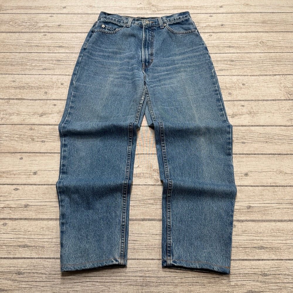 Y2K Tristan & Iseut Jeans Women's 27 Medium Blue Denim High Rise Relaxed Tapered